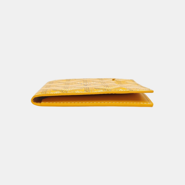 Coated Canvas Wallet Yellow