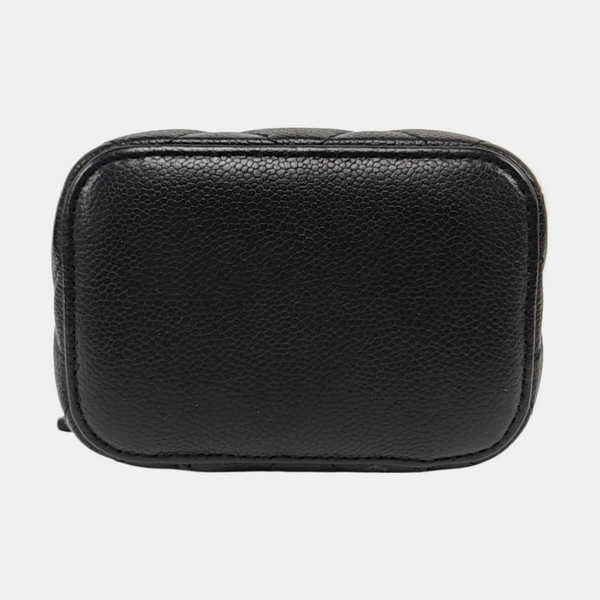VANITY CASE Mini Quilted Grained Calfskin Black