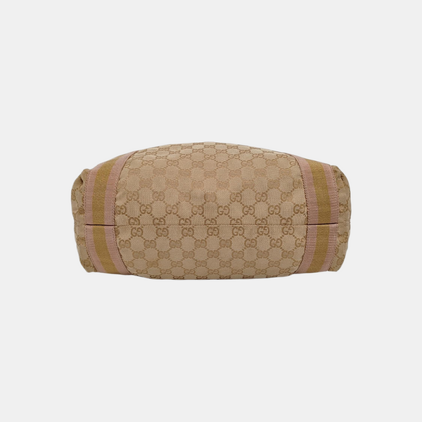 Monogram Canvas Tote Bag Beige