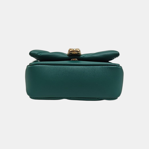 SERPENTI CABOCHON Quilted Calfskin Green