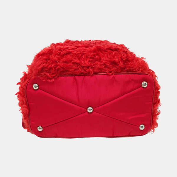 Fabric Backpack Red