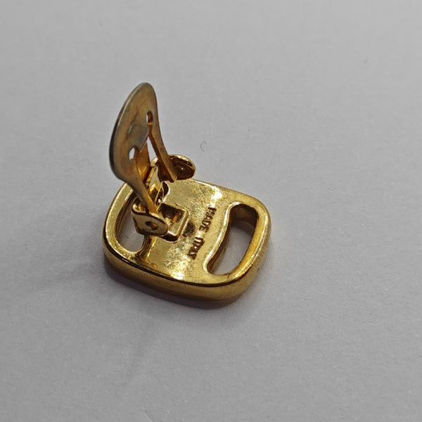 Metal Gold Clip On Earrings
