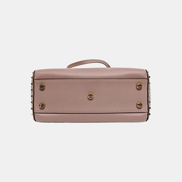 Rockstud Calfskin Beige
