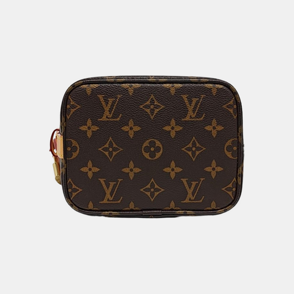 ALL IN BB Monogram Coated Canvas Brown