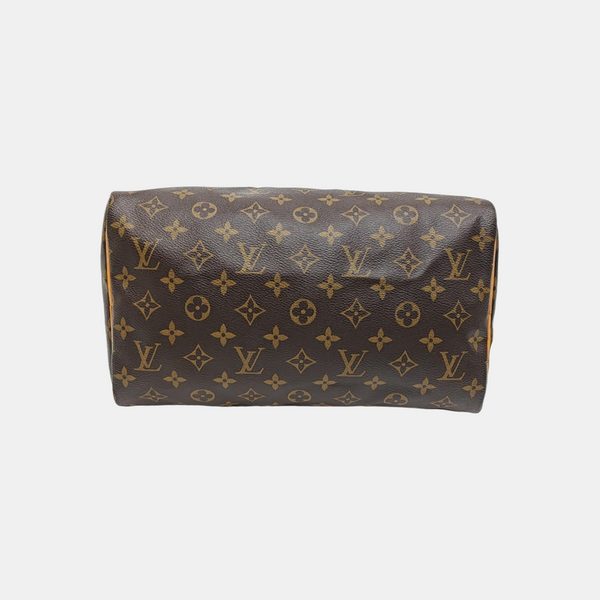 SPEEDY 30 Monogram Coated Canvas Brown