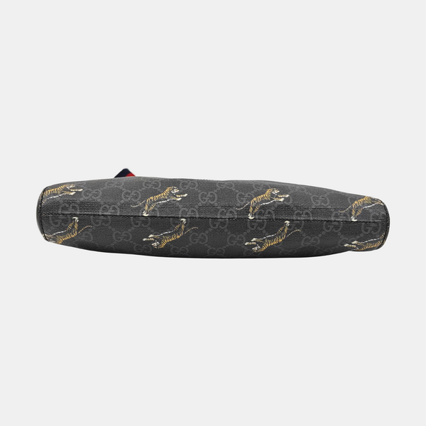 GG Supreme Monogram Coated Canvas Black