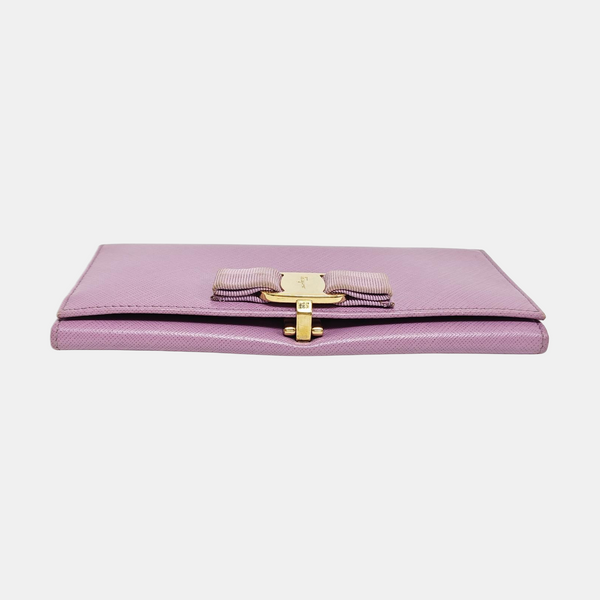 Authenticated pre-owned Vara Calfskin Purple Wallet - Wallet at Looply