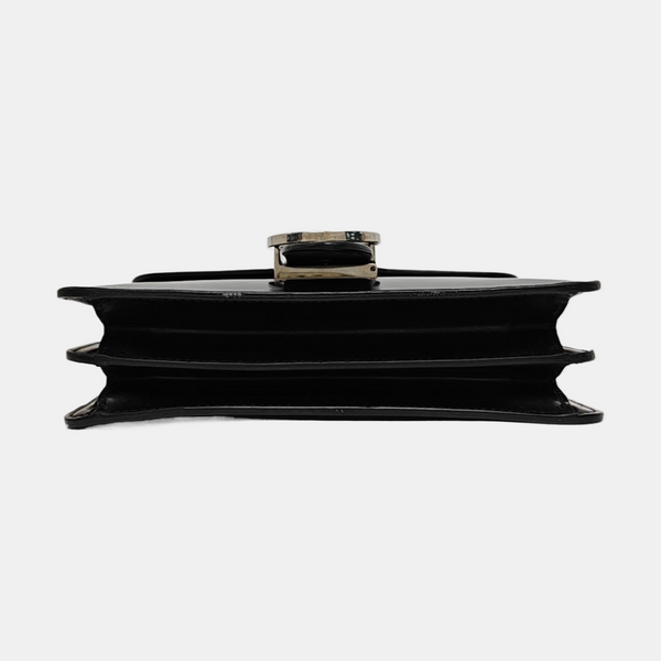 Interlocking G Small Calfskin Black