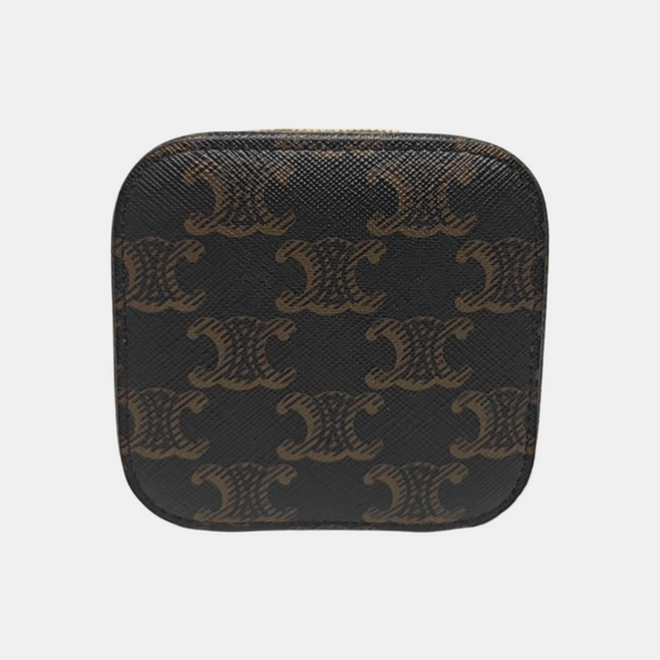 Coated Canvas Shoulder Bag Black