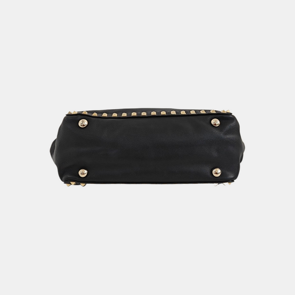 Calfskin Shoulder Bag Black