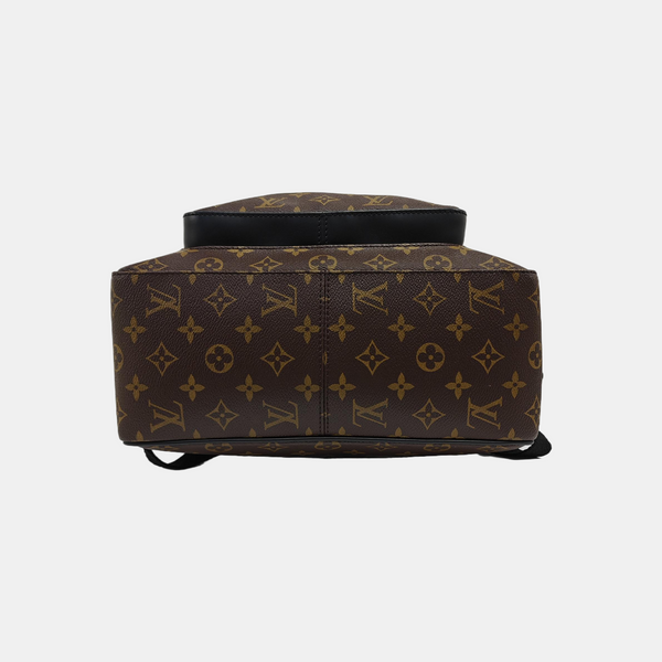 JOSH Monogram Coated Canvas Brown