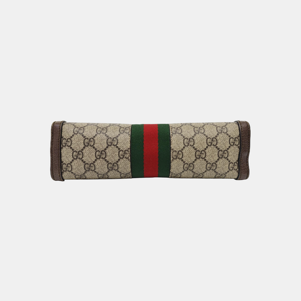 Ophidia Small Monogram Coated Canvas Beige