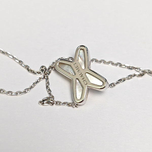 Jeux De Liens 18k White Gold Silver Necklace
