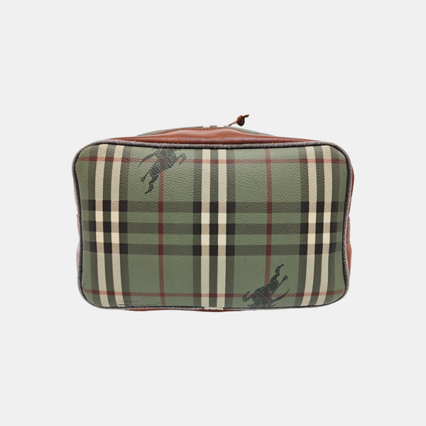Coated Canvas Bucket Bag Green