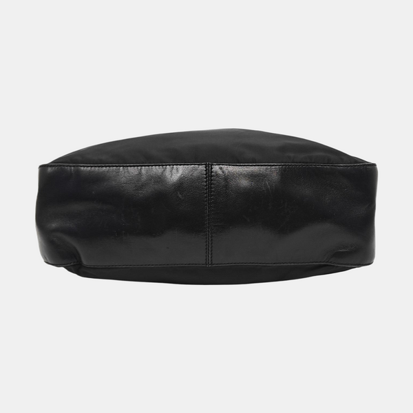 Nylon Shoulder Bag Black