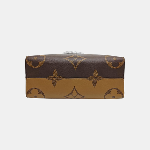 ONTHEGO MM Monogram Coated Canvas Brown