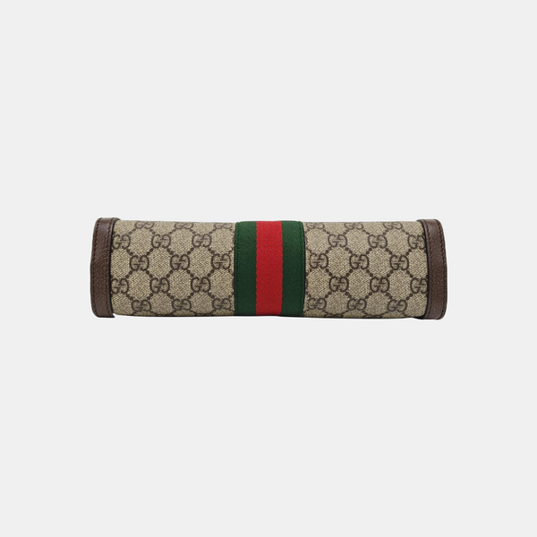 Ophidia Small Monogram Coated Canvas Beige
