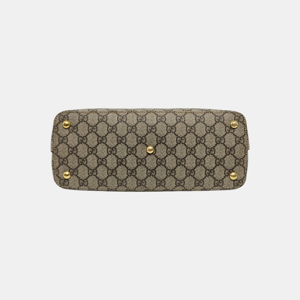 Monogram Coated Canvas Shoulder Bag Black