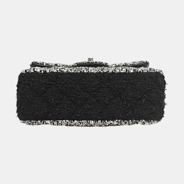 CLASSIC FLAP Mini Quilted Fabric Black