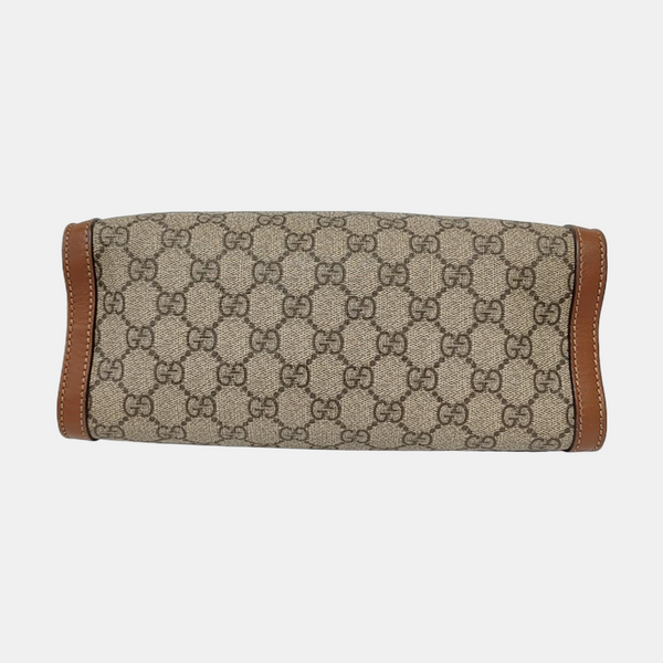 Padlock Small Monogram Coated Canvas Beige