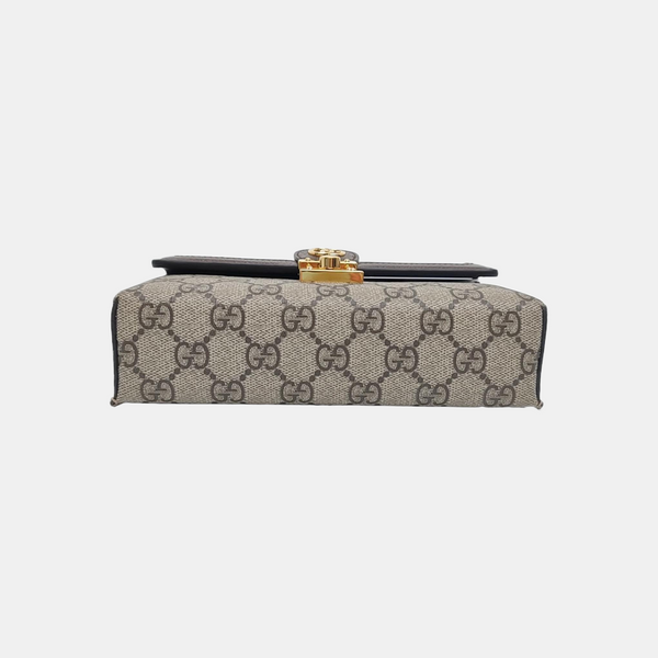 Ophidia Mini Monogram Coated Canvas Beige