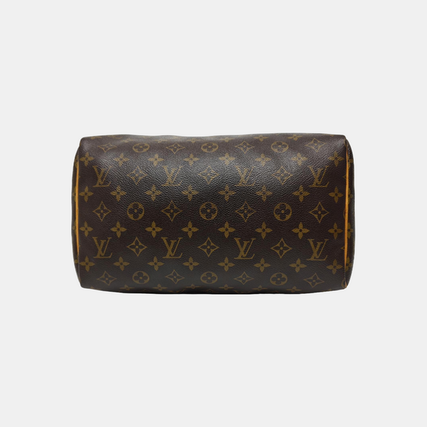 SPEEDY 30 Monogram Coated Canvas Brown