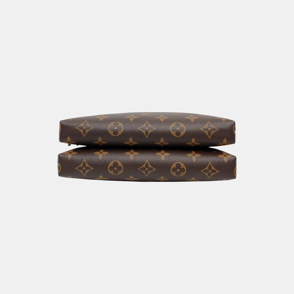 BE ALMA Monogram Coated Canvas Brown