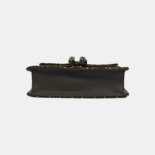 Dionysus Small Monogram Velvet Green