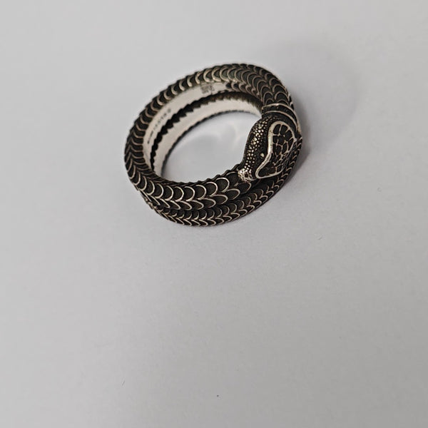 Gucci Garden 925 Sterling Silver Gray Ring HK 16