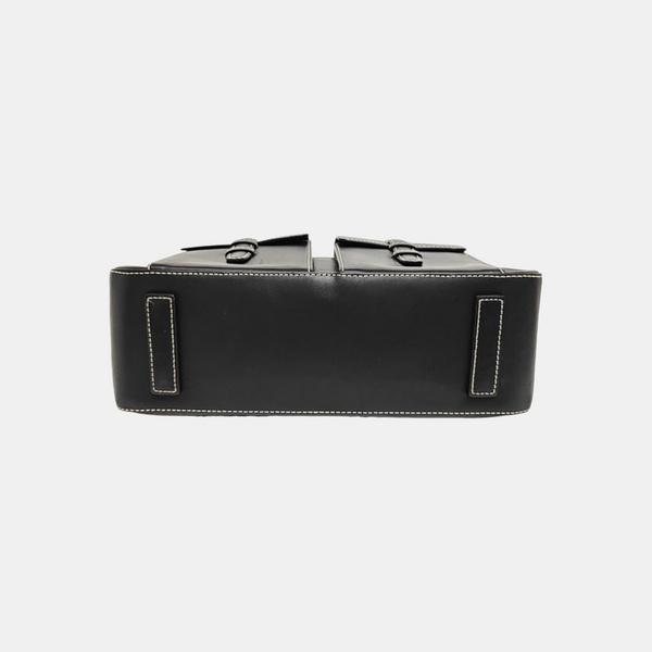 Calfskin Shoulder Bag Black