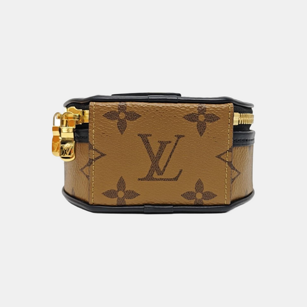 BOITE CHAPEAU Mini Monogram Coated Canvas Brown