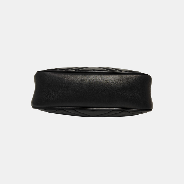 GG Marmont Small Quilted Calfskin Black