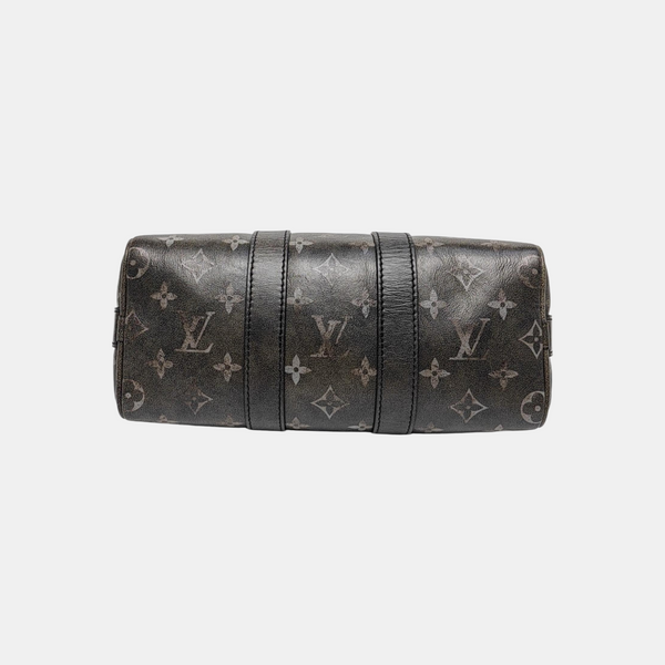 KEEPALL Monogram Calfskin Black