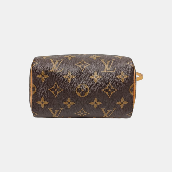 SPEEDY Nano Monogram Coated Canvas Brown
