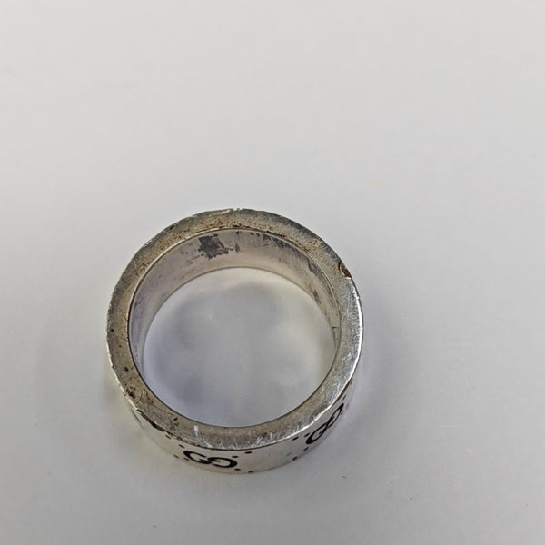 Adidas X Gucci 925 Sterling Silver Ring EU 58