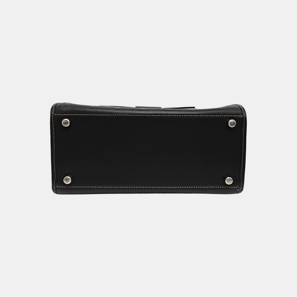 Calfskin Shoulder Bag Black