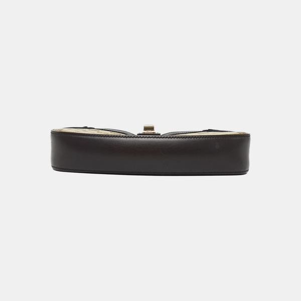 Moon Side Mini Monogram Coated Canvas Black