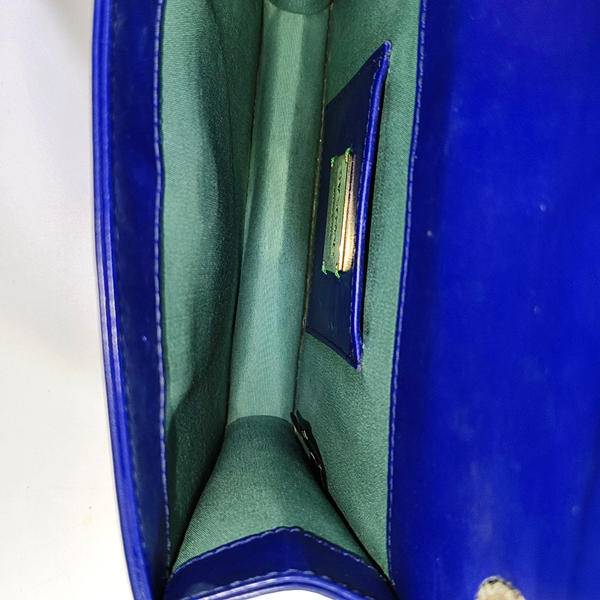SERPENTI FOREVER Small Stingray Leather Blue