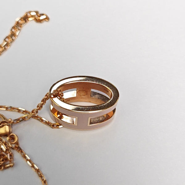 Pop H Metal Rose Gold Necklace