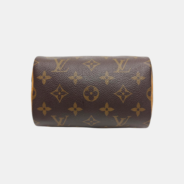 SPEEDY Nano Monogram Coated Canvas Brown