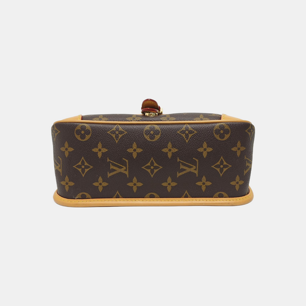 DIANE Monogram Coated Canvas Brown