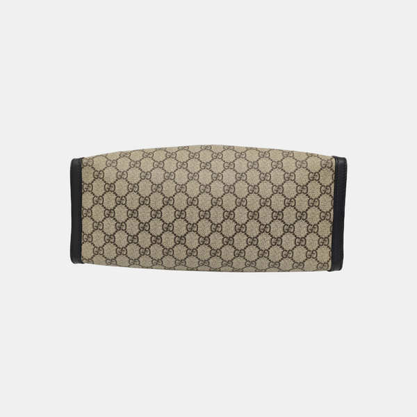 Padlock Medium Monogram Coated Canvas Beige