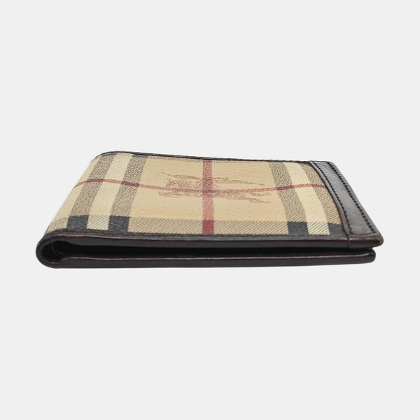 Coated Canvas Wallet Beige