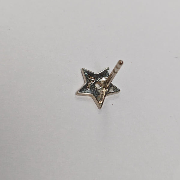 La Petite Tribale Metal Silver Stud Earrings