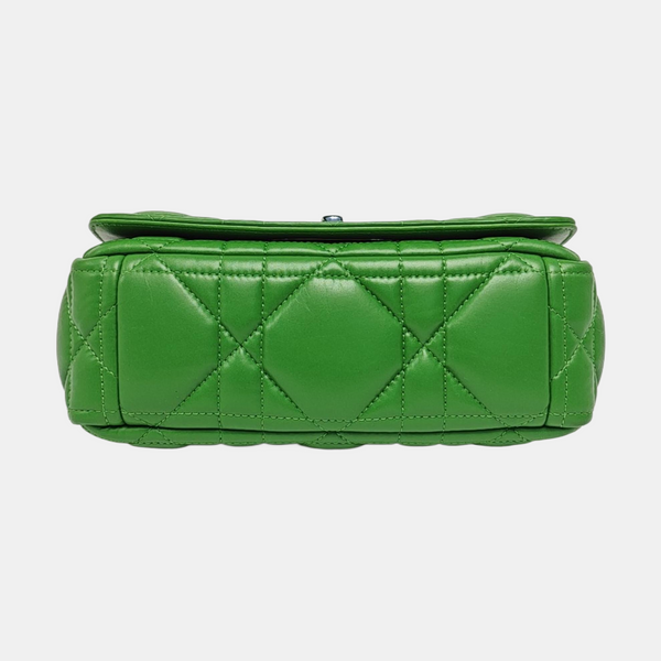Dior Caro Small Cannage Calfskin Green