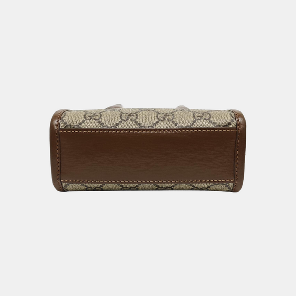 Retro Mini Monogram Coated Canvas Beige