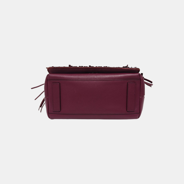 Calfskin Shoulder Bag Purple