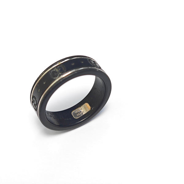 Icon 18k Gold Black Ring HK 19