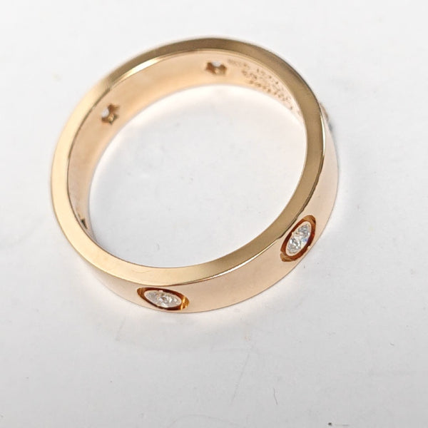 LOVE 18k Rose Gold Ring EU 63