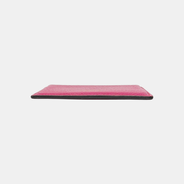 Calfskin Card Holder Red